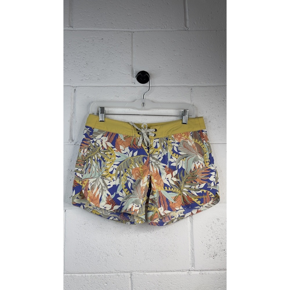 Patagonia Wavefarer Board Shorts Women's  2 Coral Floral Surf Swim Gorpcore 4"